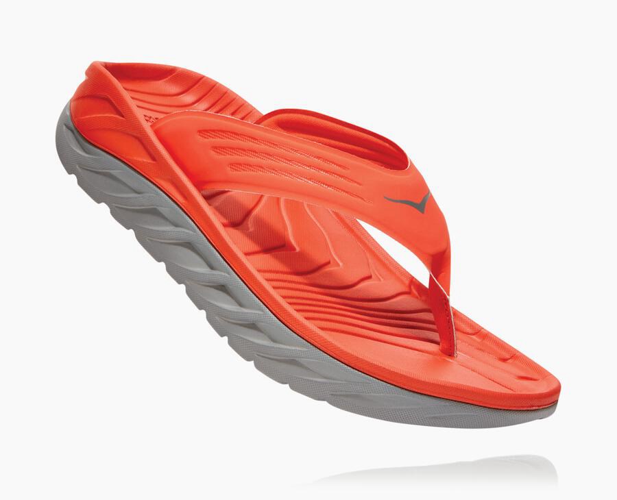 Hoka Mens Sandals NZ - Hoka One One Ora Recovery Red (VGX827146)